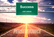 Perseverance shows the difference between failure and success